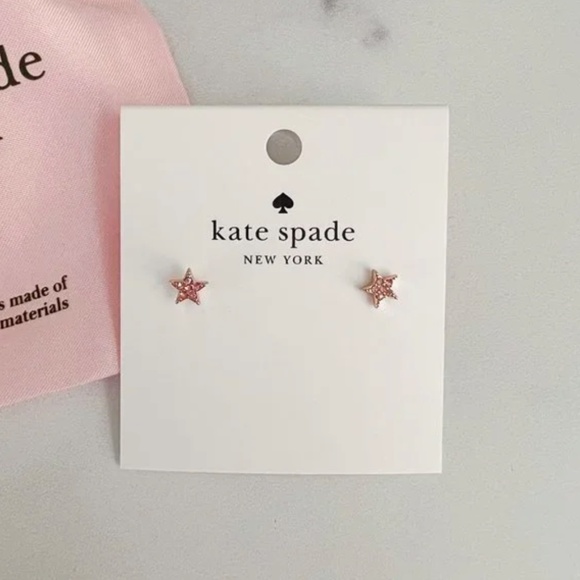 kate spade small star studs. - Picture 3 of 4